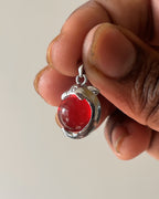 Red dolphin charm - 1 pc