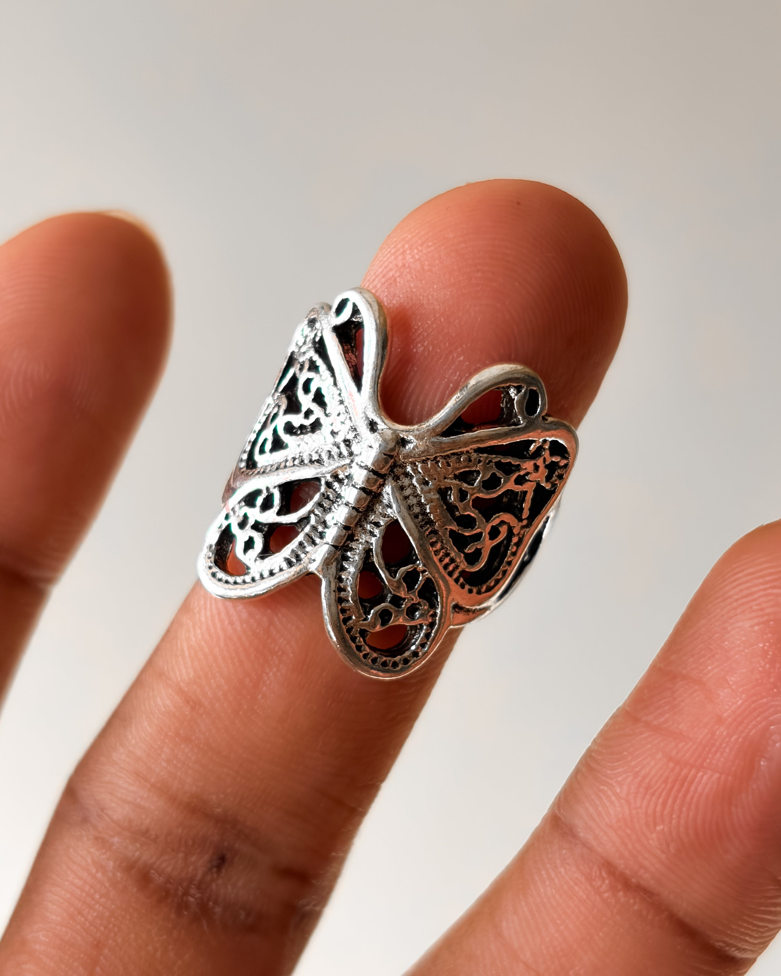 Y2K butterfly ring - 5 pc