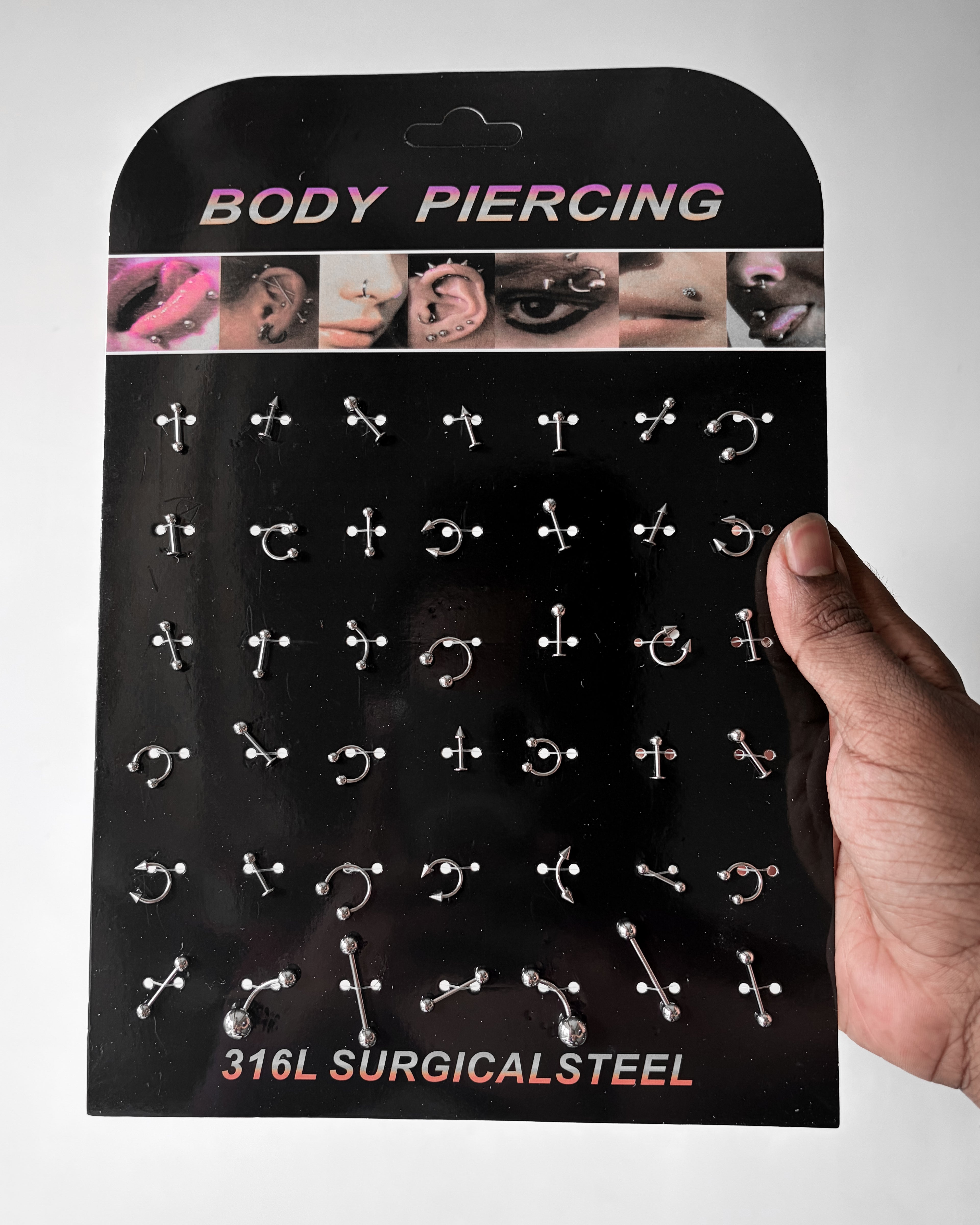 Piercing card