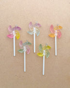 Pin wheel charm - 10 pc