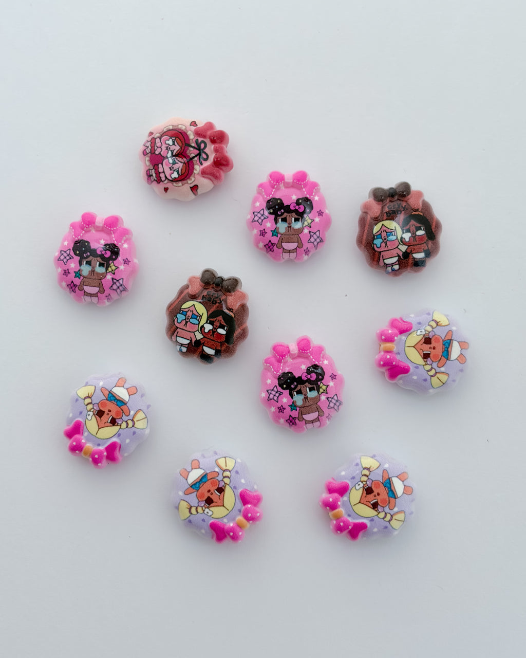 8.0 fancy acrylic beads - 10 pc