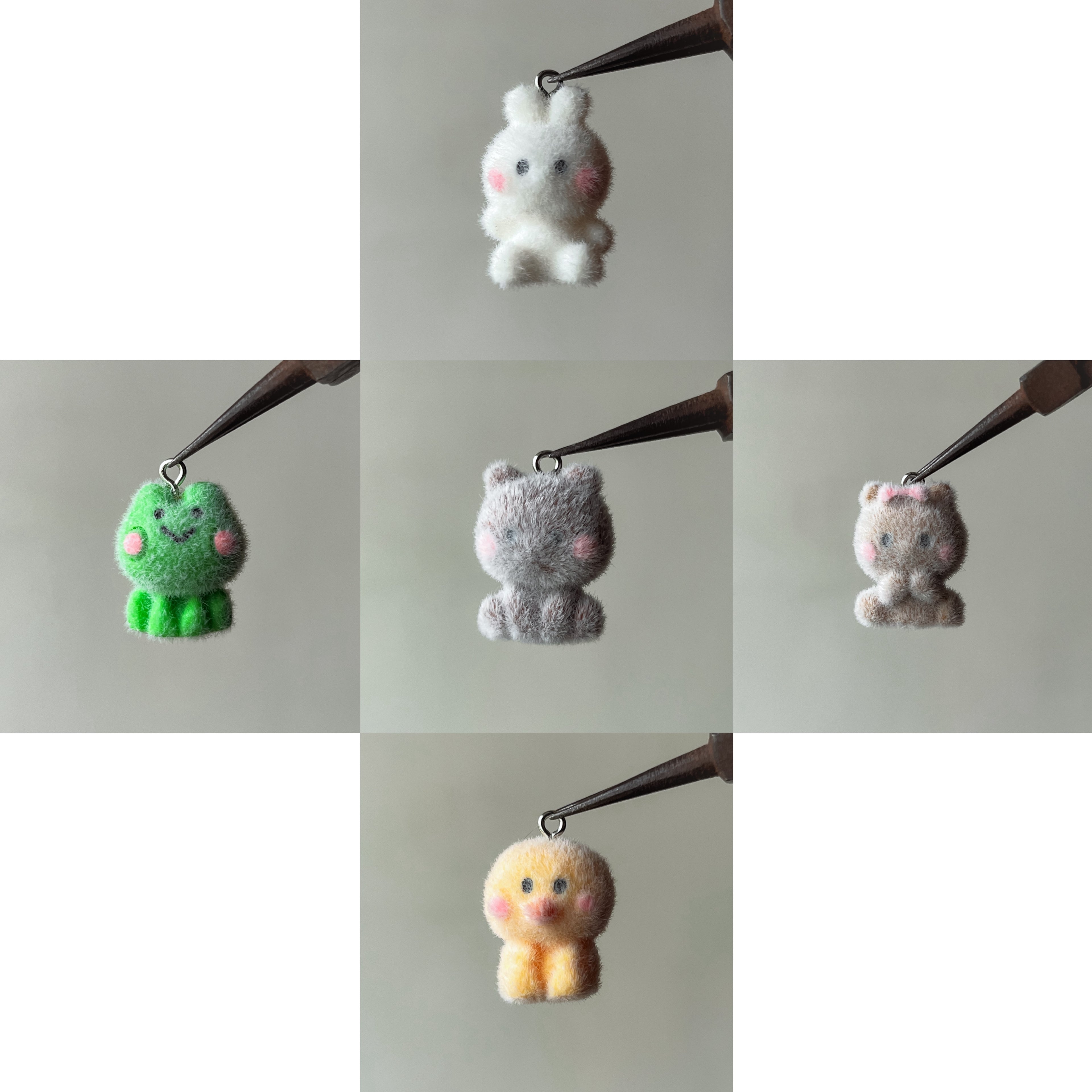 5 pc Mix fur charm - 7.0