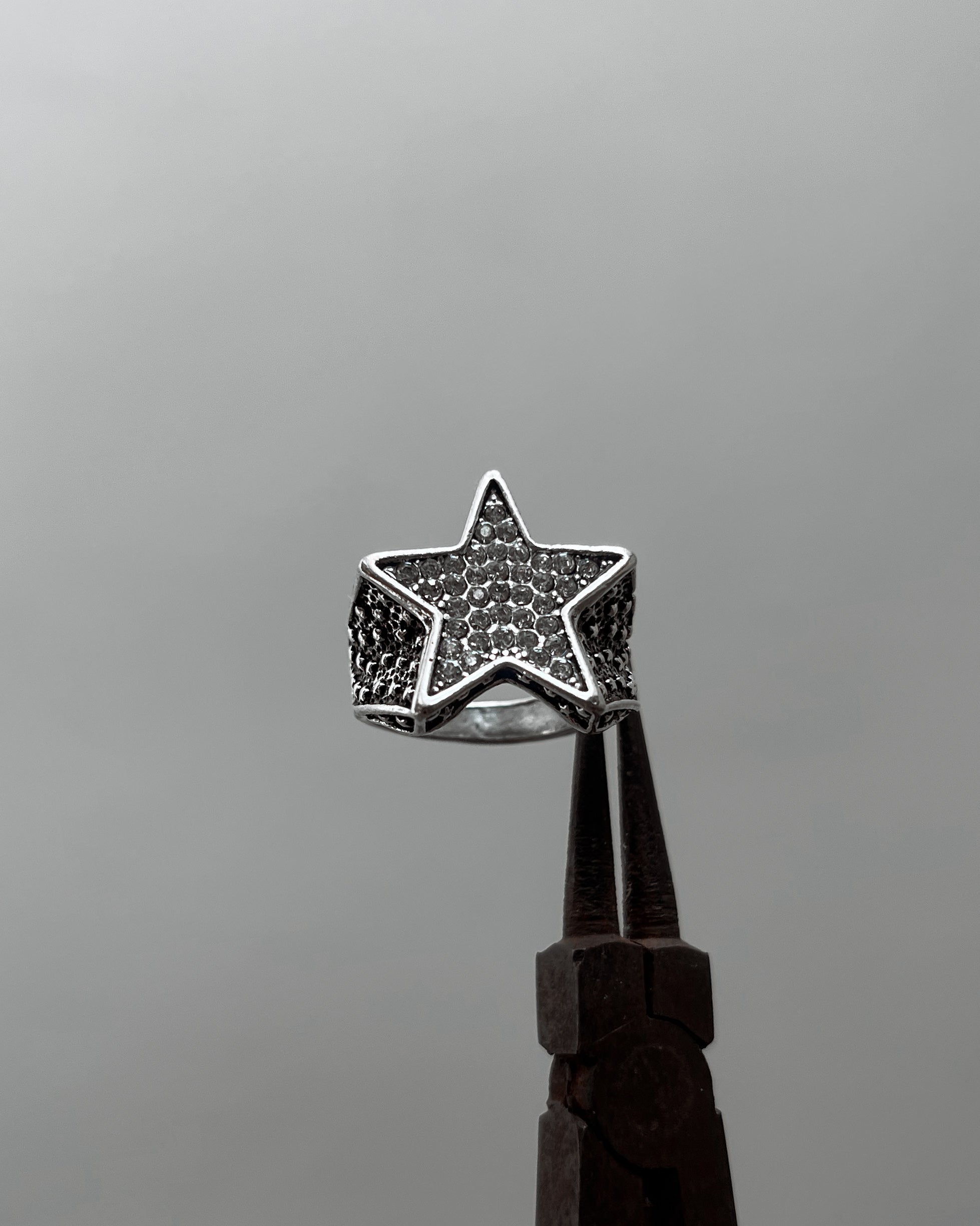 Iced star ring - 5 pc