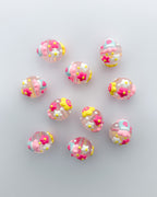 44.0 fancy acrylic beads - 10 pc
