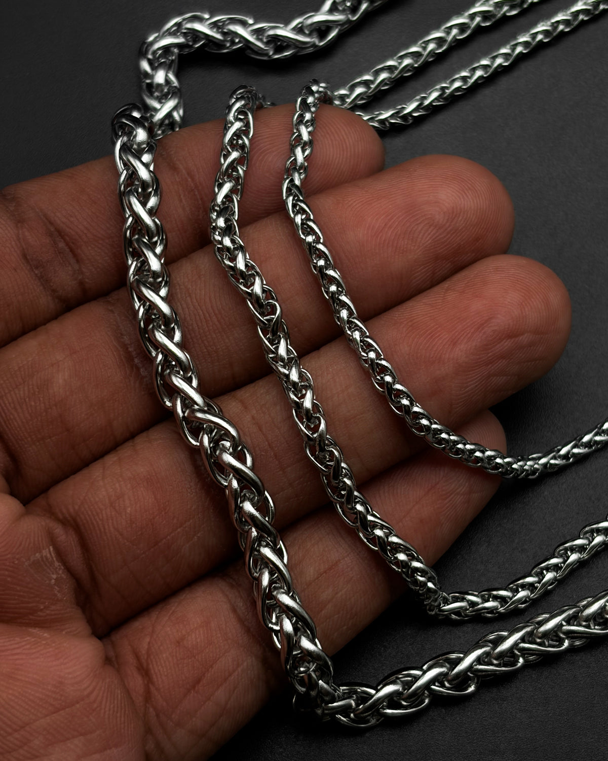 Stainless steel fox tail chain