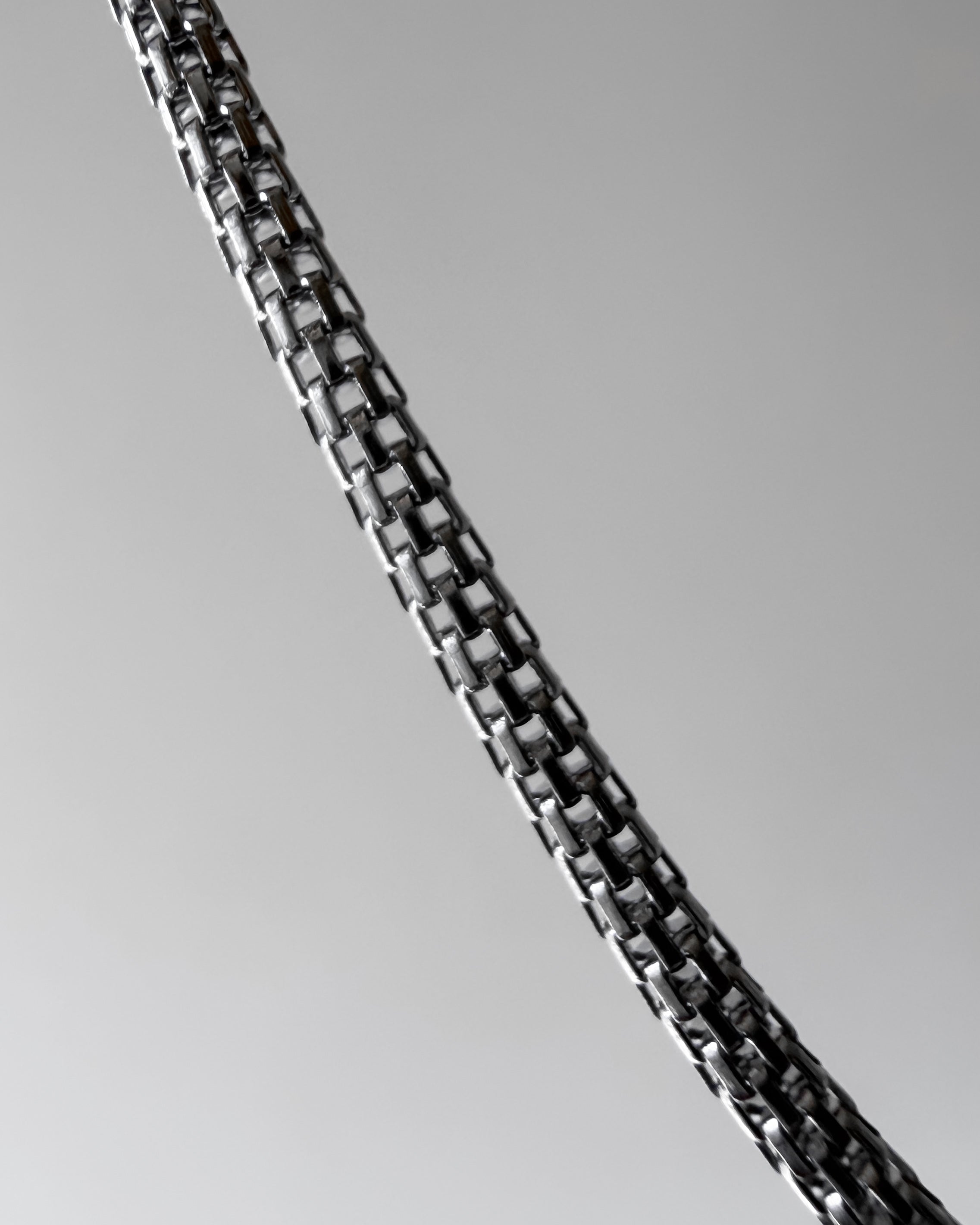 Stainless steel small box chain - 20 inch