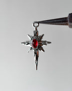 Red star burst - 3 pc
