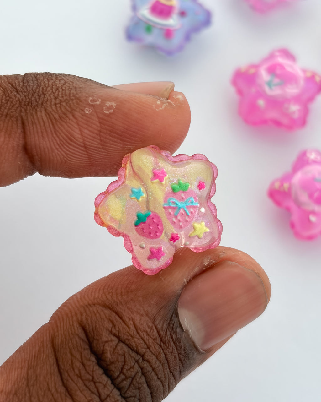 3.0 fancy acrylic beads - 10 pc