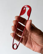 Red Safety pin hair pin - 1 pc