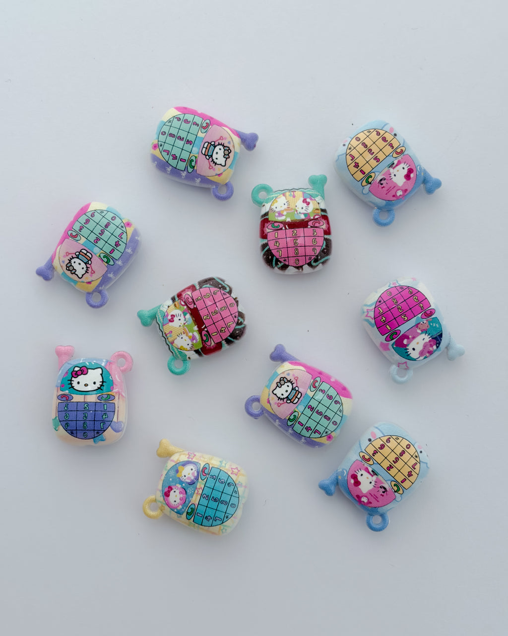 9.0 fancy acrylic beads - 10 pc