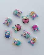 9.0 fancy acrylic beads - 10 pc