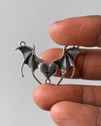Devil wing charm - 5 pc