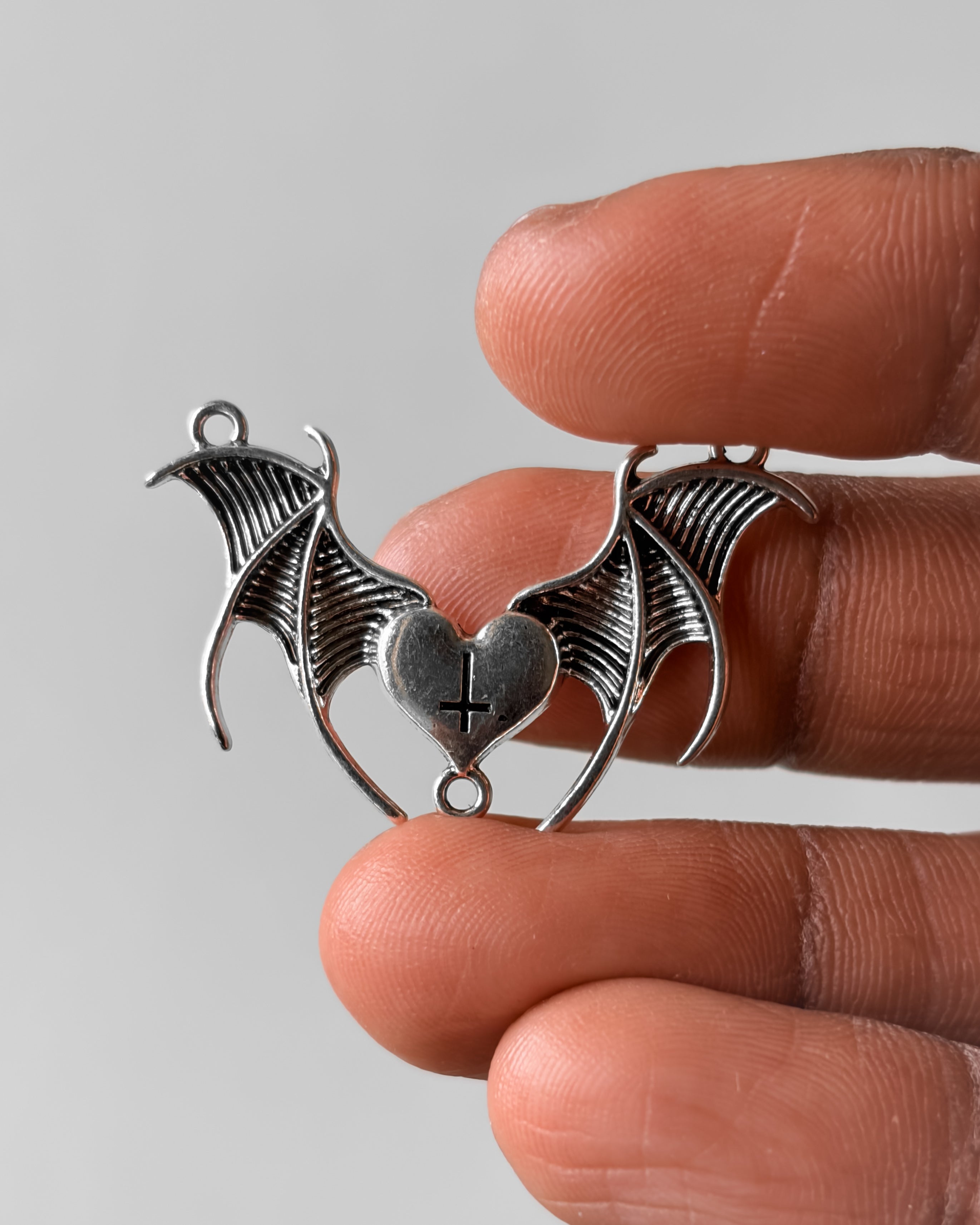 Devil wing charm - 5 pc