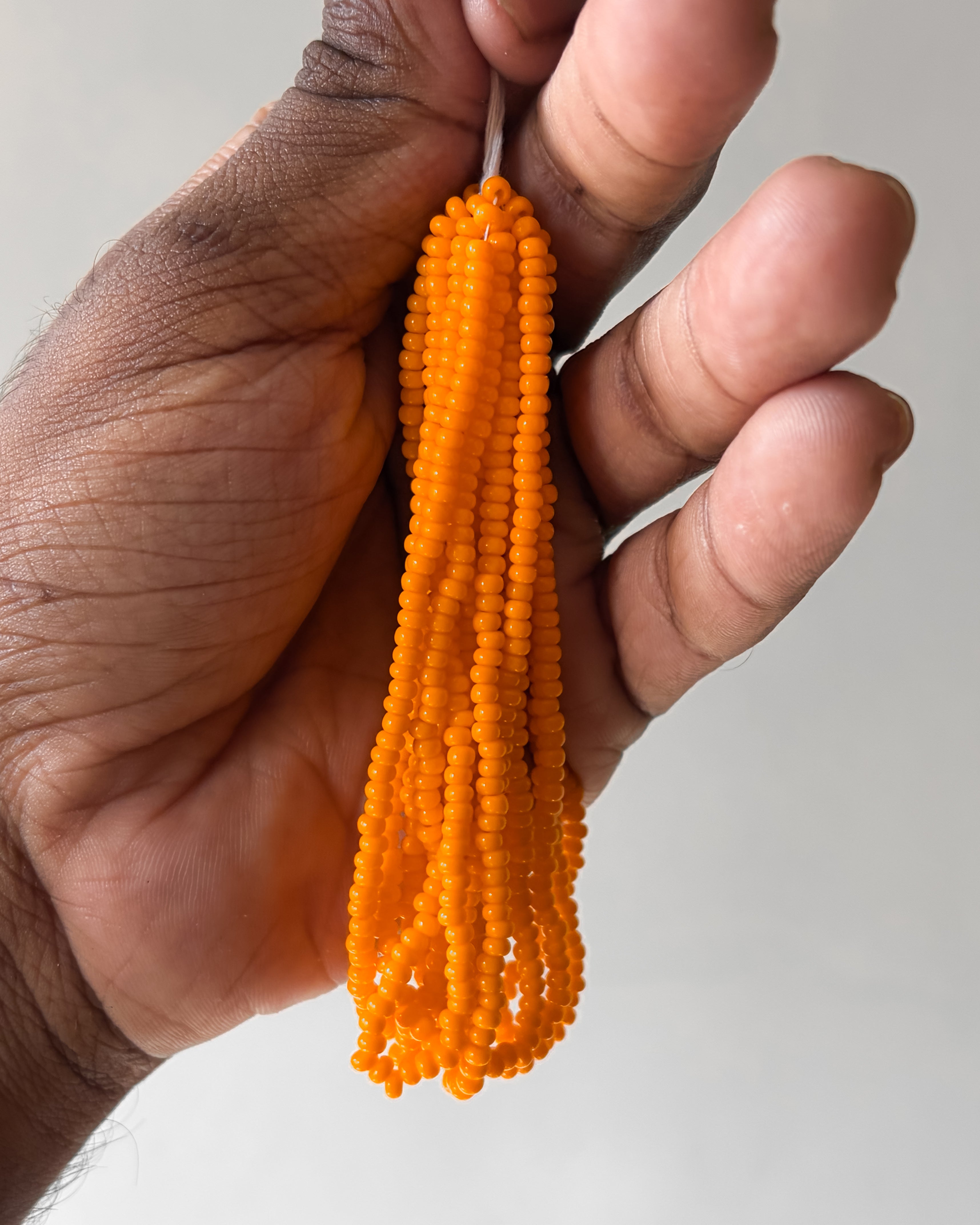 Mango yellow 8/0 size seed beads