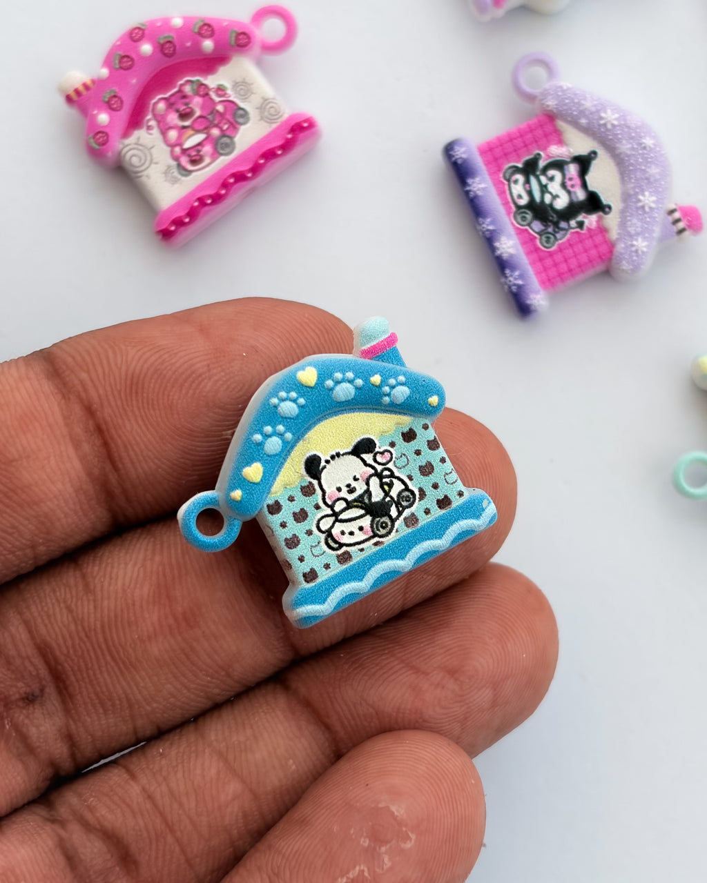 35.0 fancy acrylic beads - 10 pc