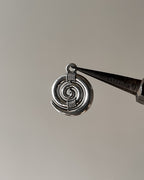 Swirl charm - 10 pc