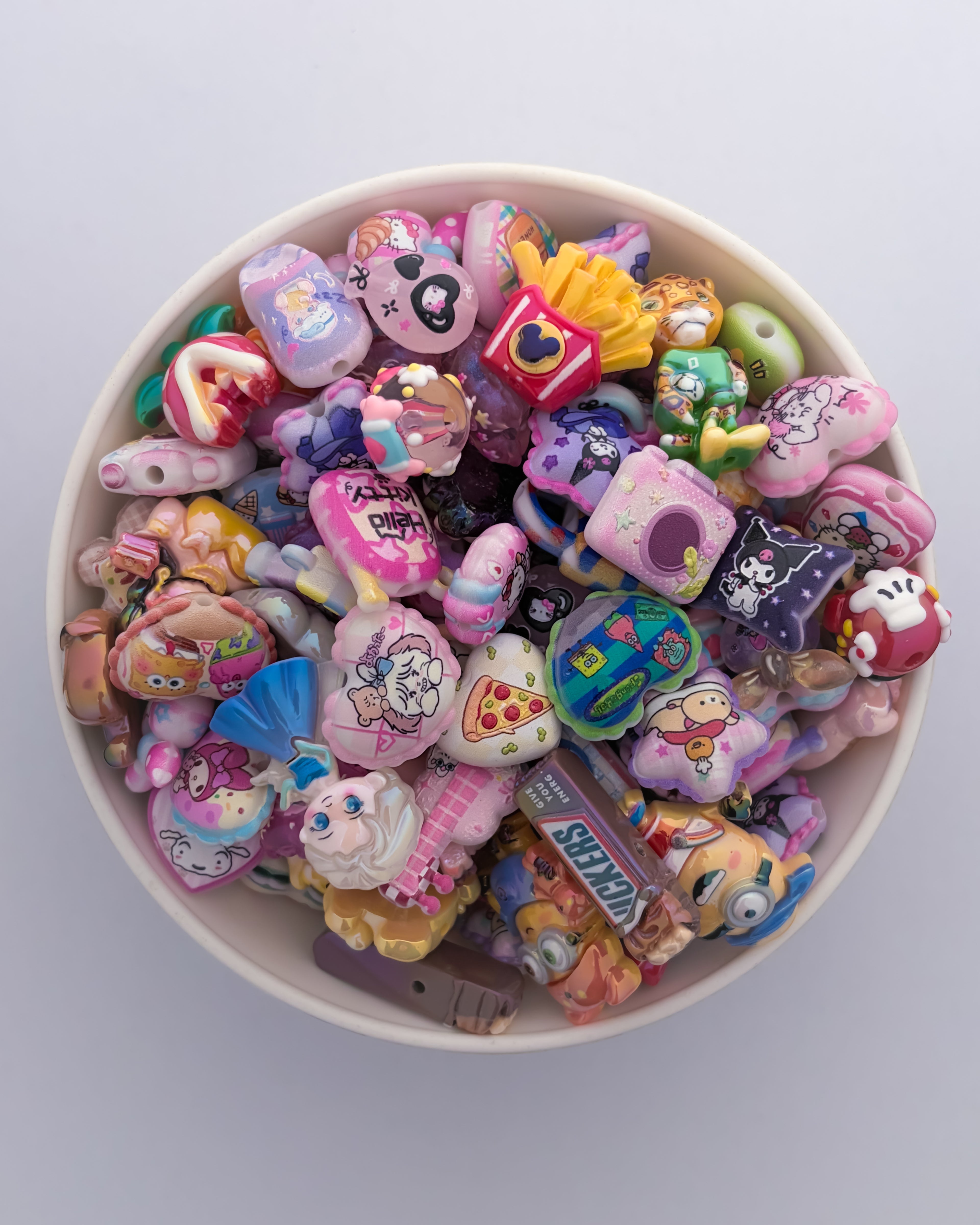 Mix cute beads - 10 pc