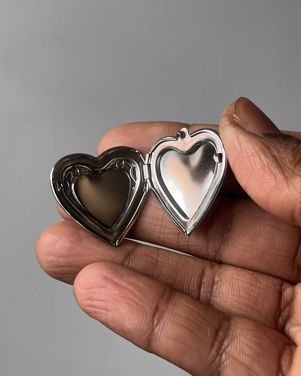 White Heart open heart - 6 pc