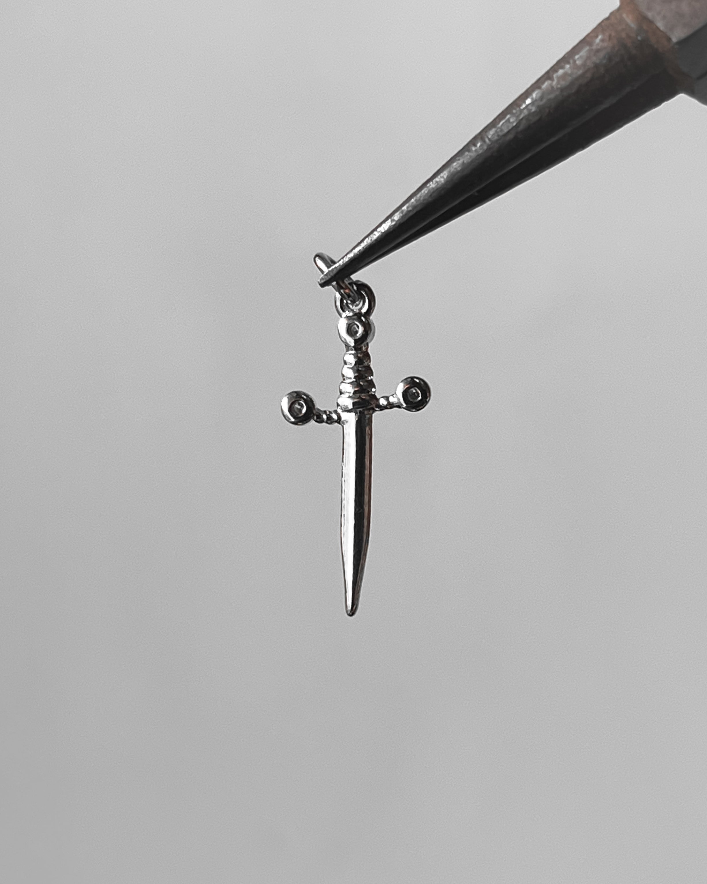 Heart sword couple ring