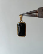 Rectangle Gold charm