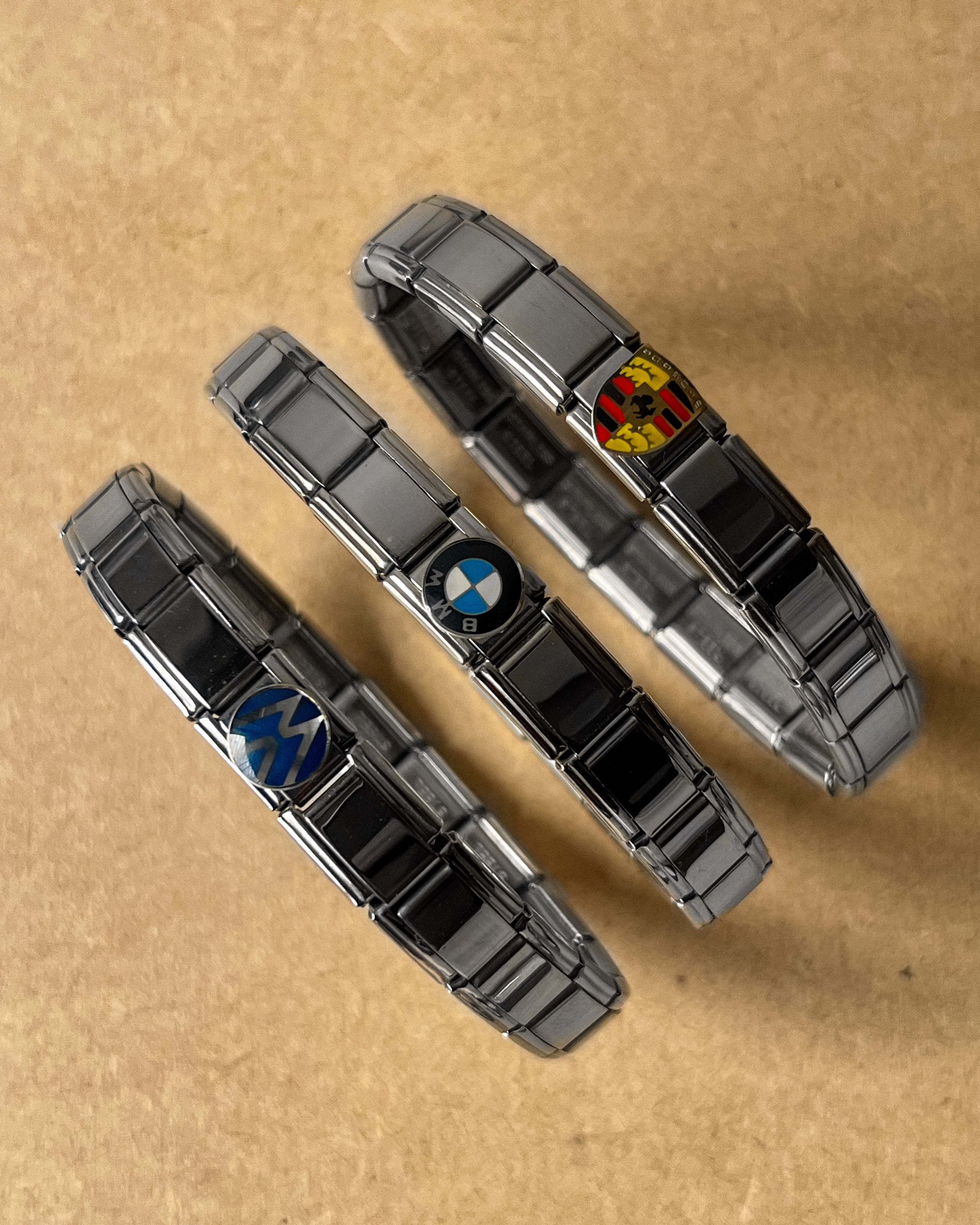 Car guys Italian charm bracelet