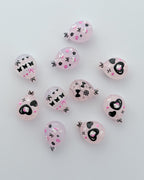4.0 fancy acrylic beads - 10 pc