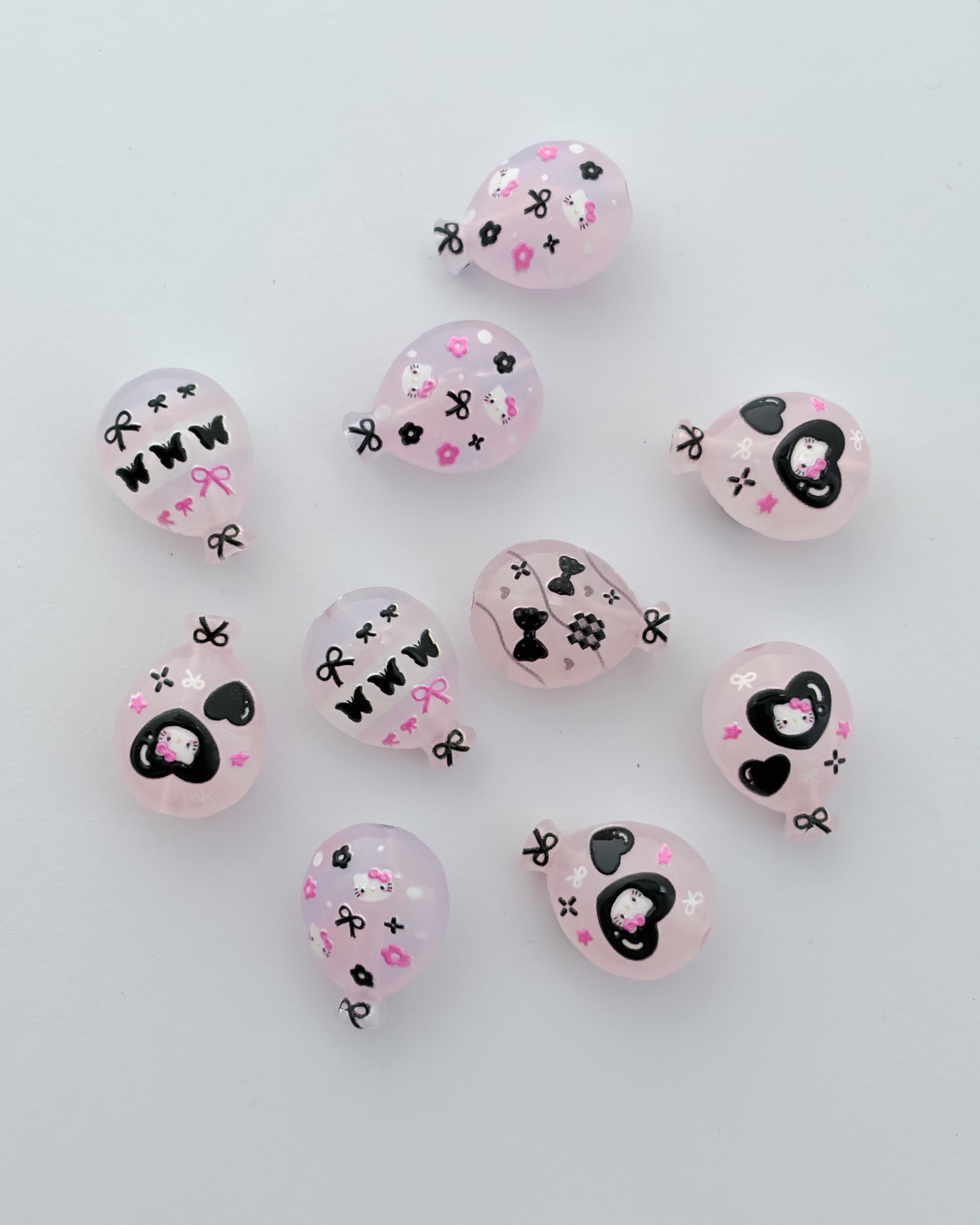 4.0 fancy acrylic beads - 10 pc