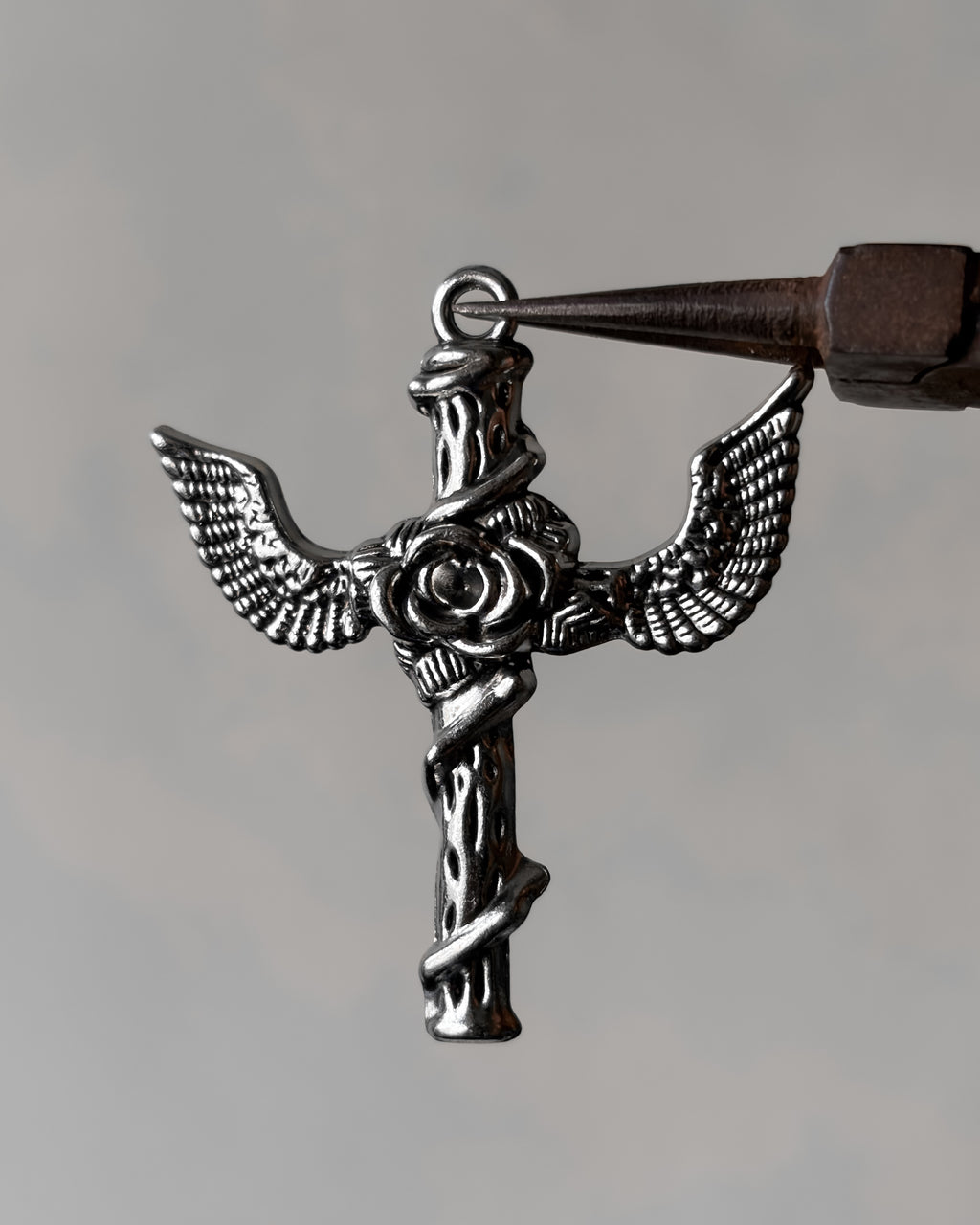 Rose wing cross - 1 pc