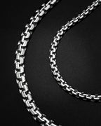 Stainless steel flat box chain
