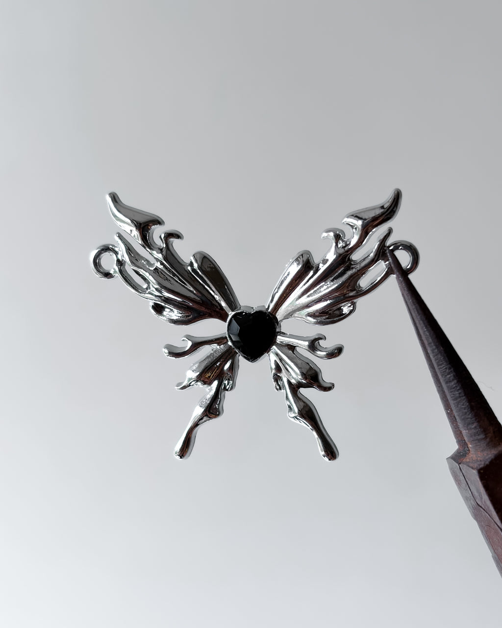 Black double hook butterfly- 3 pc