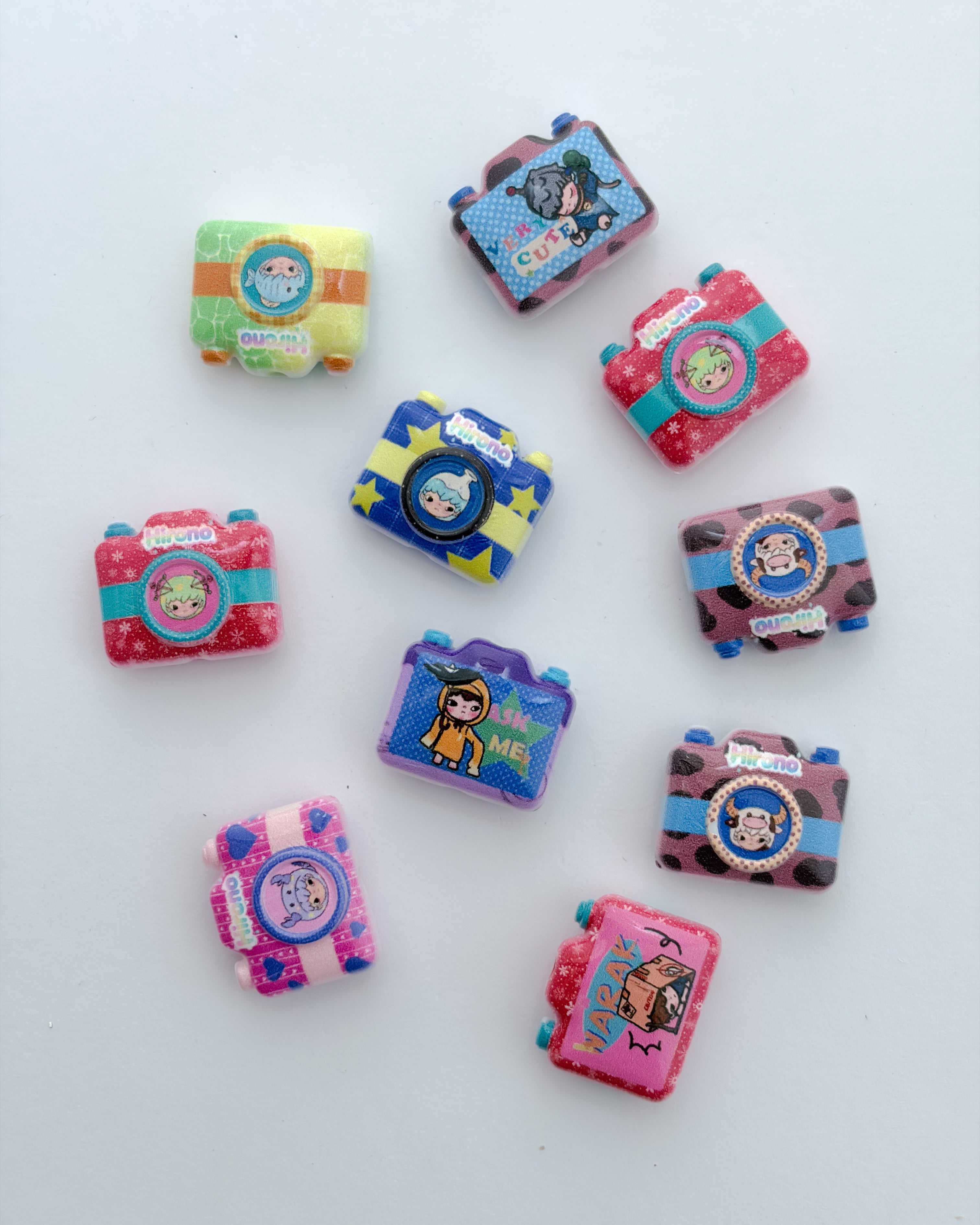 40.0 fancy acrylic beads - 10 pc