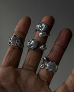 Pearl Rings - random 6 pc