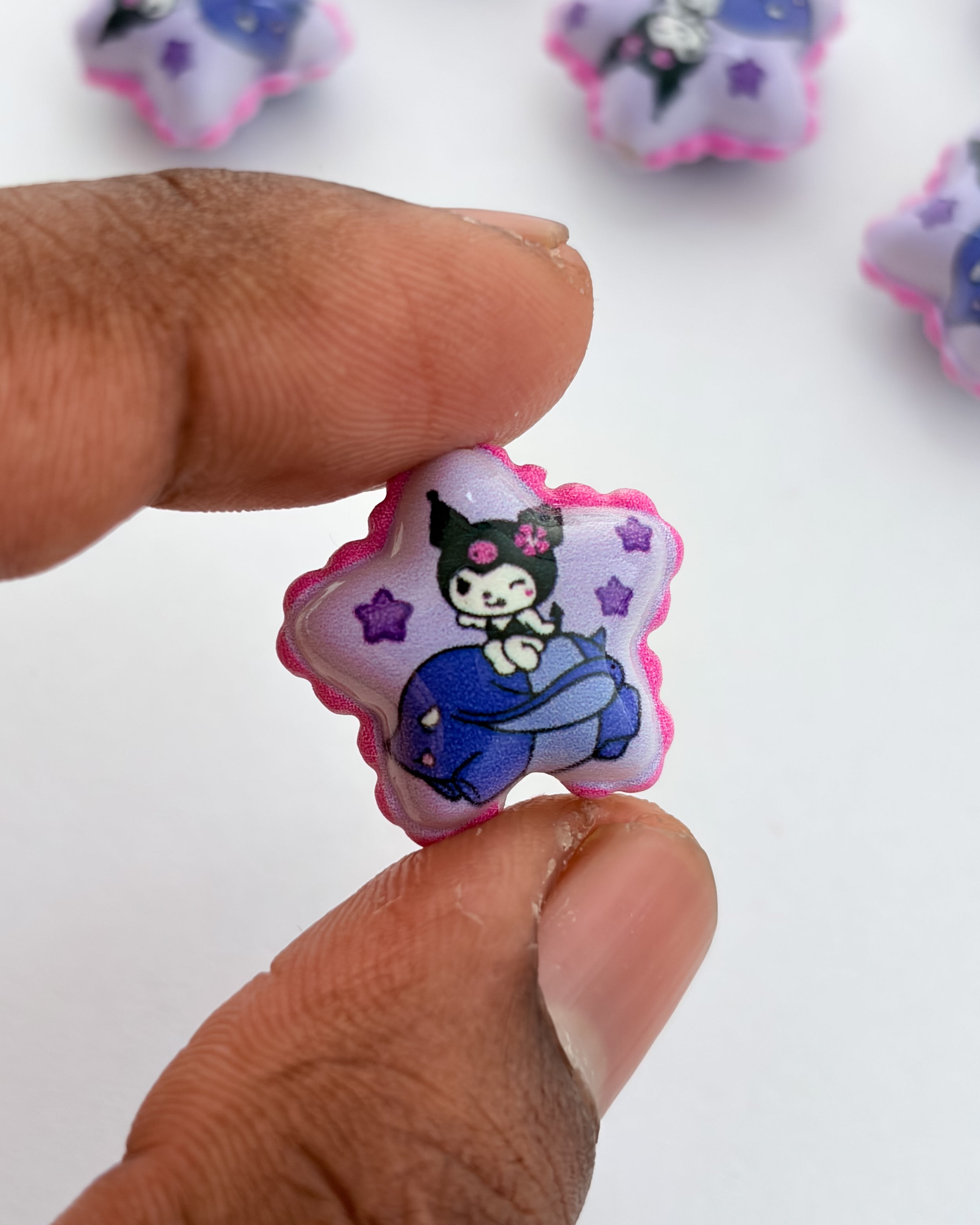 18.0 fancy acrylic beads - 10 pc