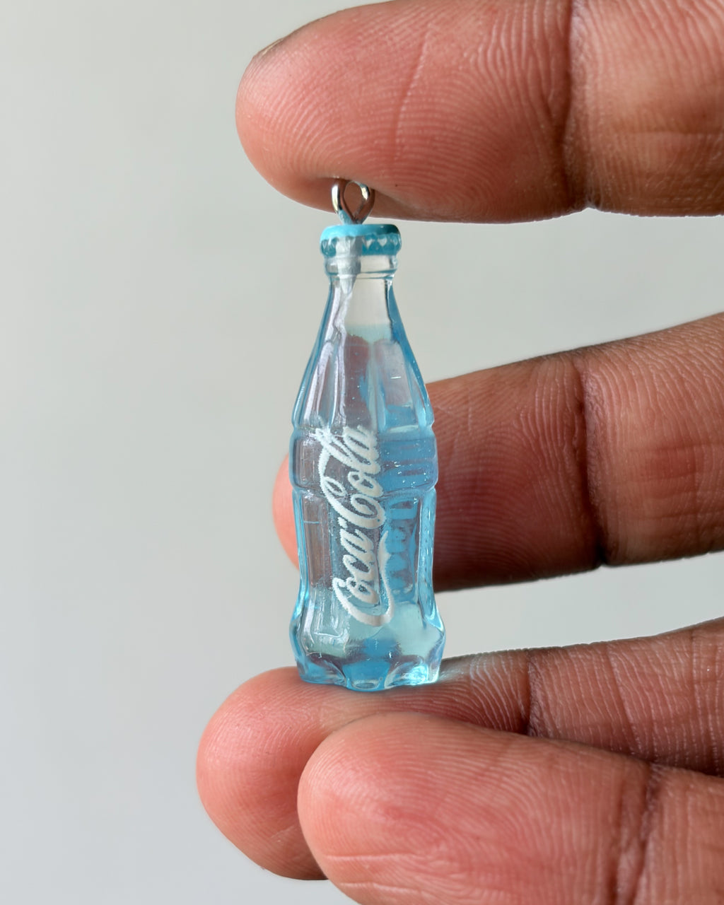 Blue cococola charm - 10 pc