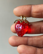 Gold red strawberry - 1 pc