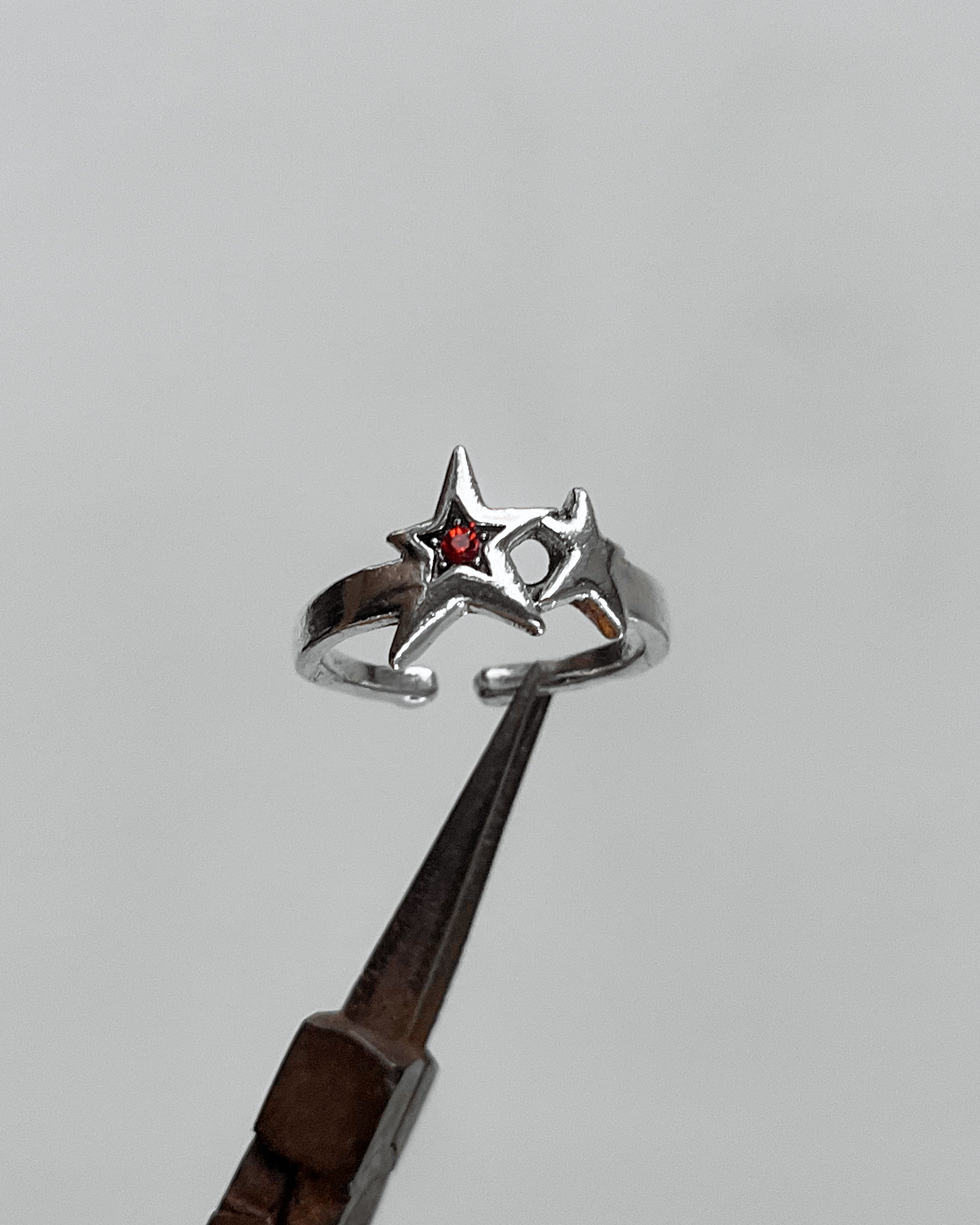 Double star ring - 5 pc