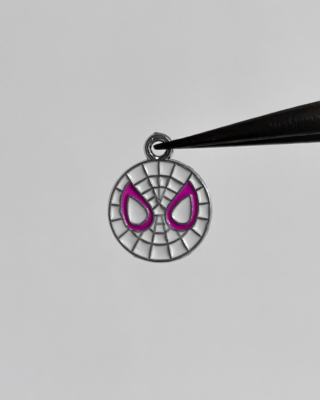 Pink spider charm - 10 pc
