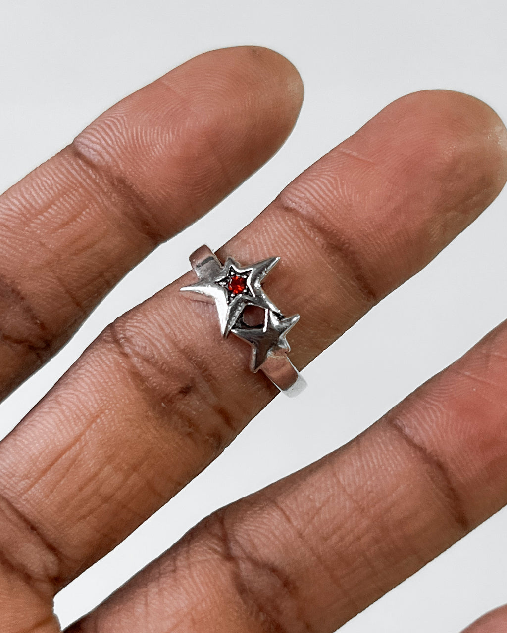 Double star ring - 5 pc
