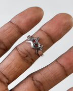 Double star ring - 5 pc