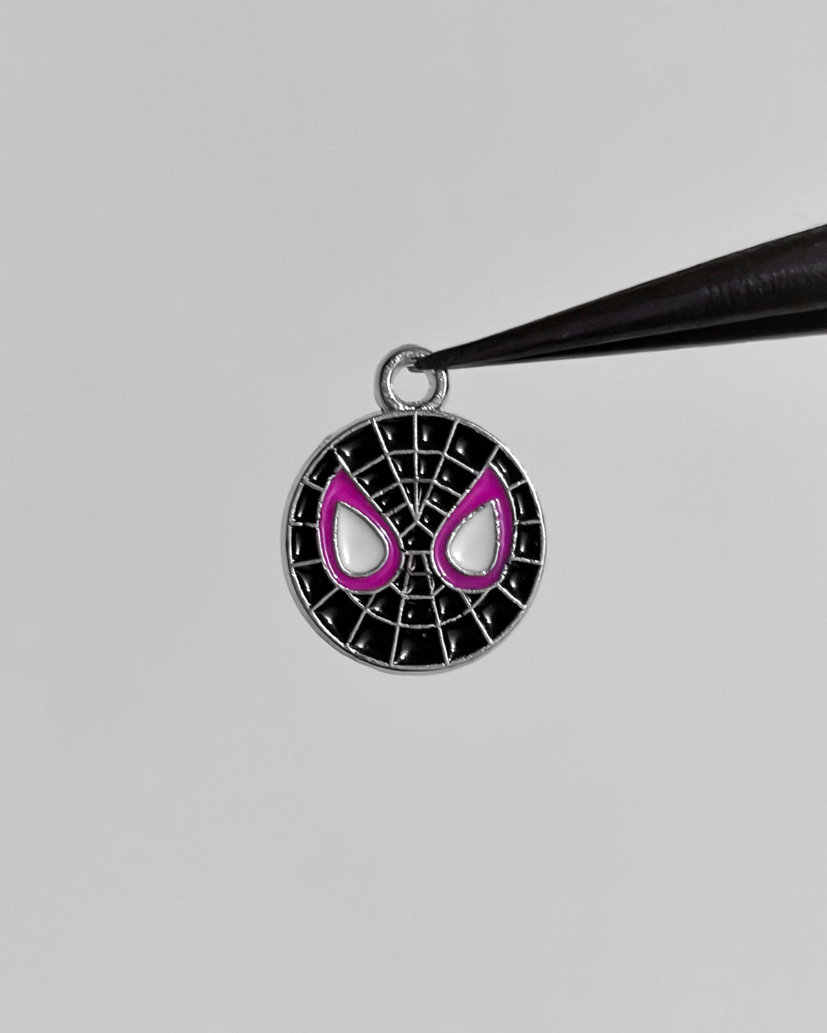 Black spider charm - 10 pc