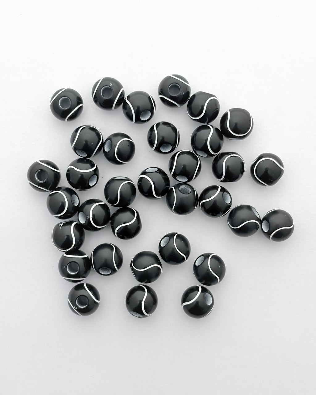 Tennis ball beads - 25 grams