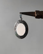 White Oval open heart - 6 pc