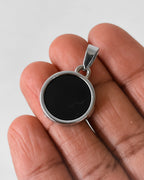 Onyx round pendant - 1 pc