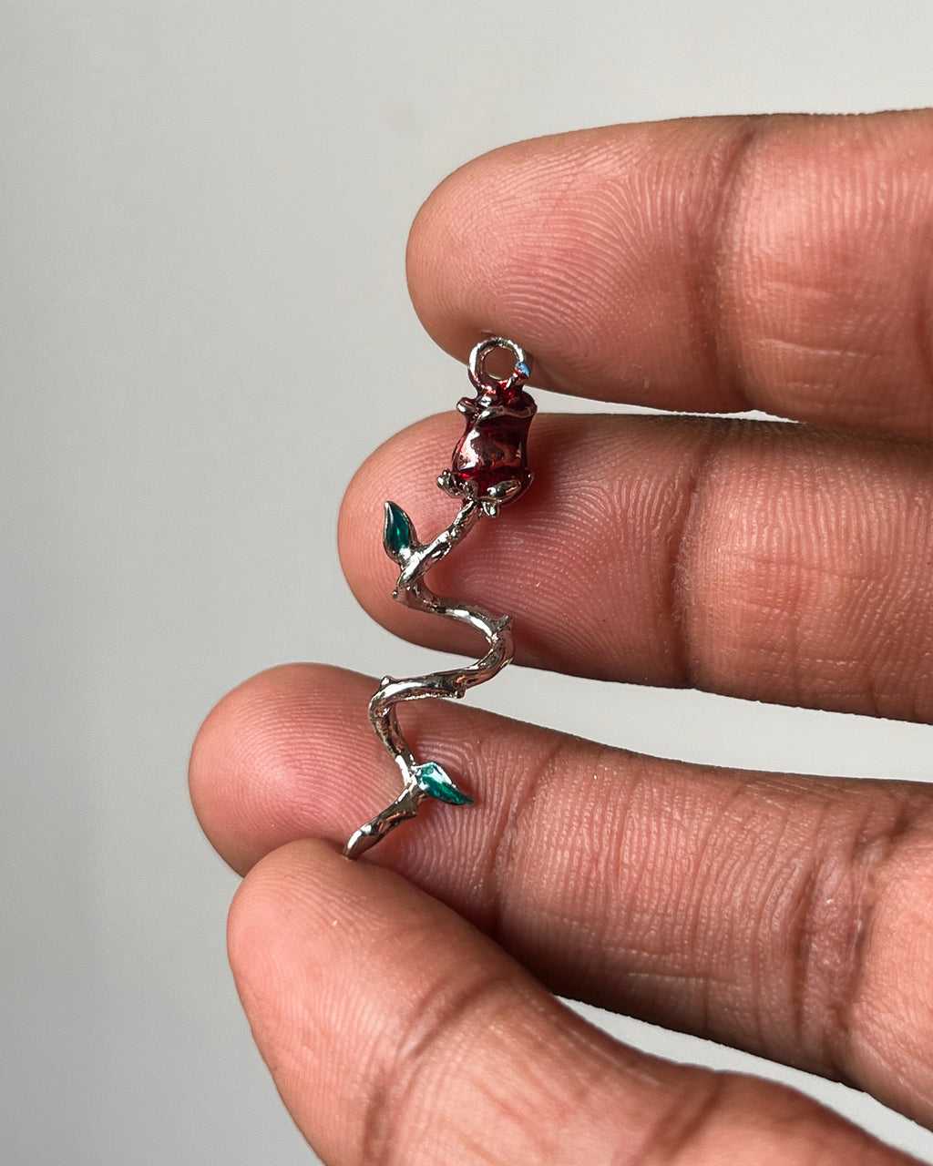 Rose charm - 1 pc