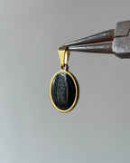 Oval Gold charm