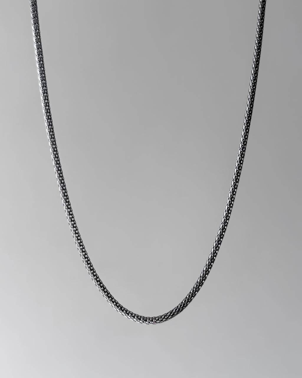 Stainless steel small box chain - 20 inch