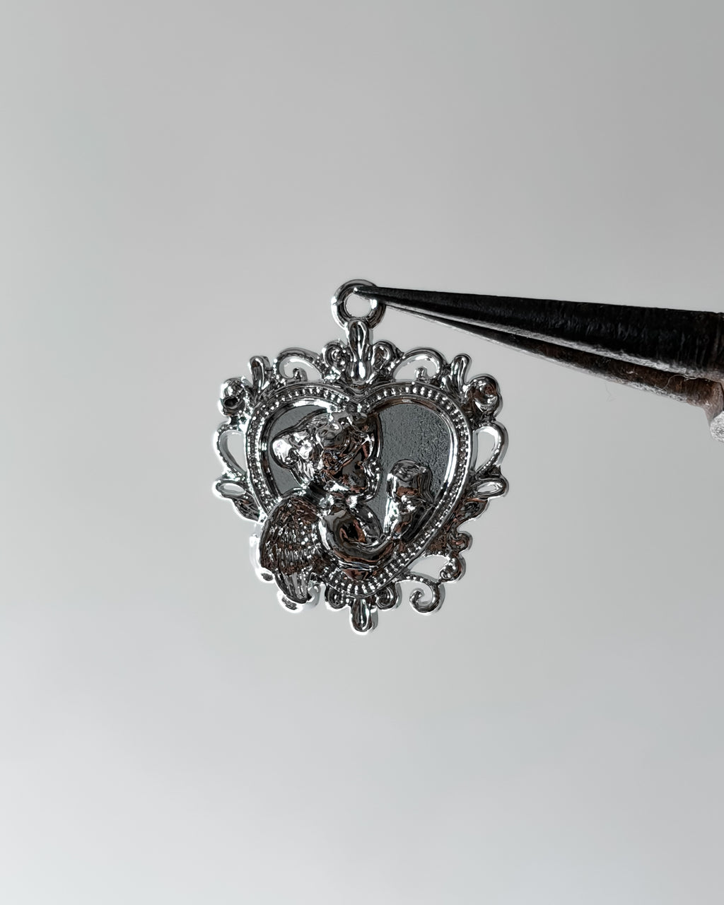 Angel heart charm - 3 pc