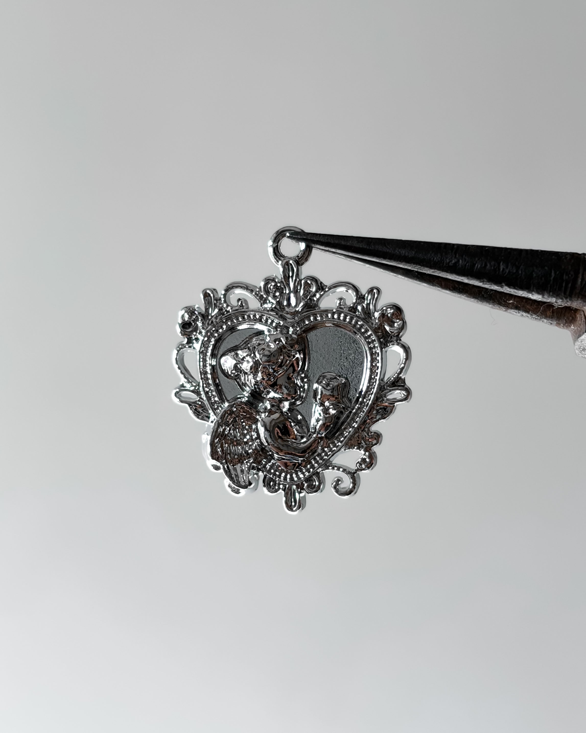 Angel heart charm - 3 pc