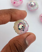 1.0 fancy acrylic beads - 10 pc