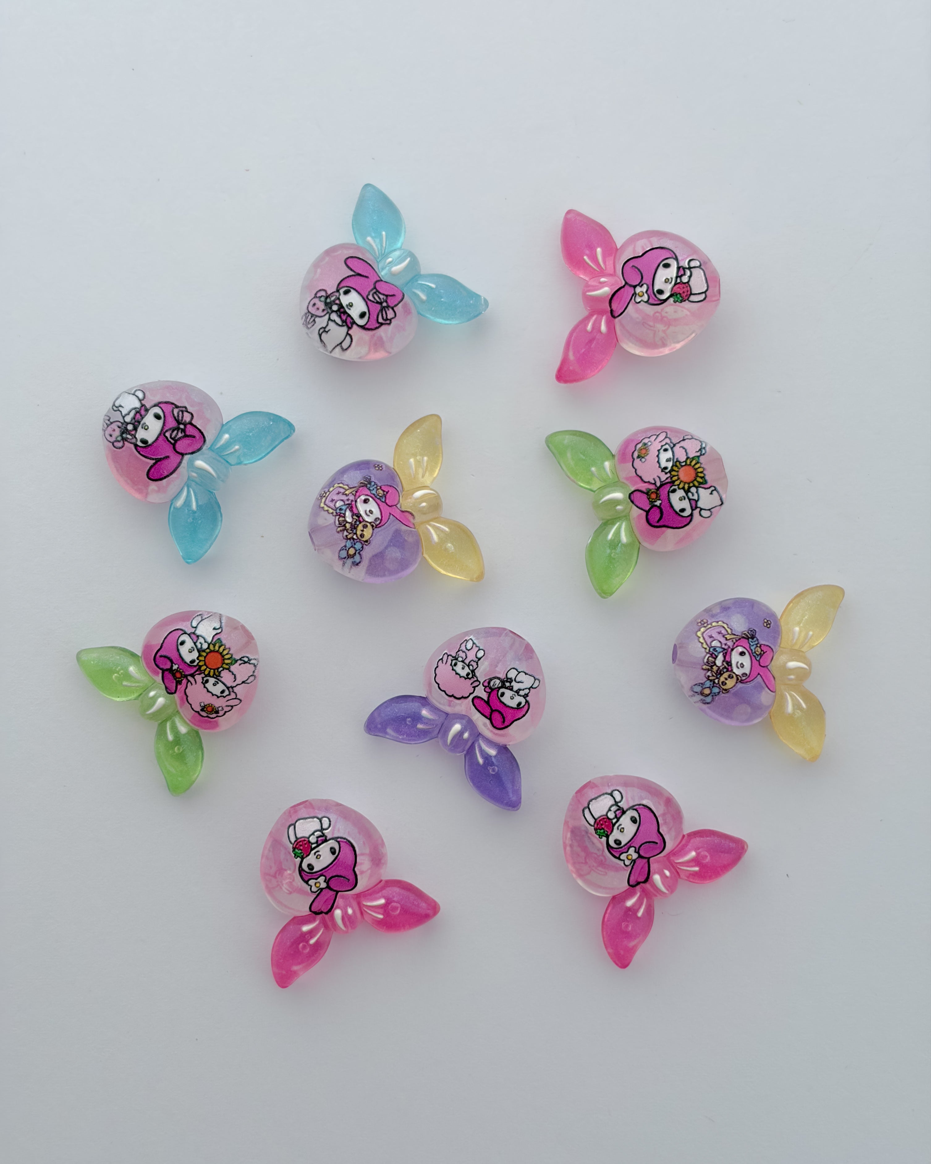 15.0 fancy acrylic beads - 10 pc